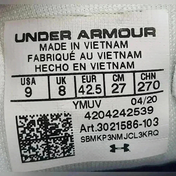 UNDER ARMOUR Hovr Sonic 2 Running Sneakers Shoes Bluetooth Men Size 9 - Picture 8 of 8